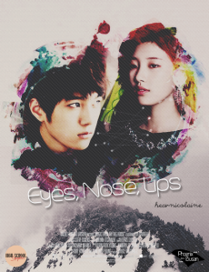 eyes, nose, lips poster